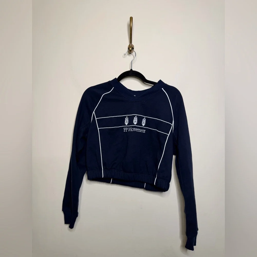 Free People Seeing Double Logo Sweatshirt